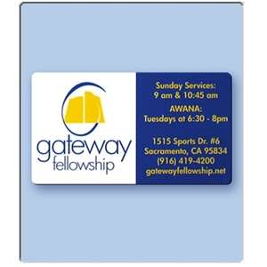 Business Card Magnet with Rounded Corners - 20 MIL 