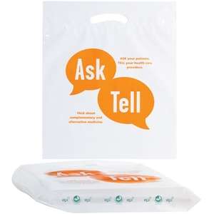 Custom Promotional Biodegradable Plastic Die Cut Bag - 18" x 22" x 3"