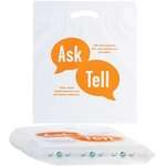 Custom Plastic & Vinyl Bags - Biodegradable Plastic Die Cut Bag - 18" x 22" x 3"