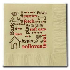 Ivory Beverage Napkin