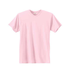Hanes 4.5 oz. 100% Ringspun Cotton Nano T-Shirt - Dark Colors Pink, Pale
