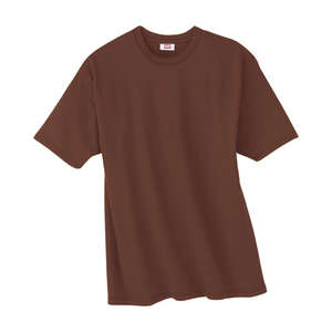 Hanes 4.5 oz. 100% Ringspun Cotton Nano T-Shirt - Dark Colors Chocolate, Dark
