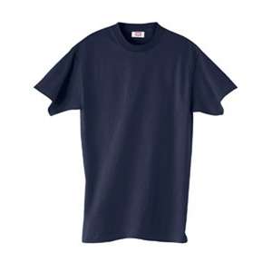 Hanes 4.5 oz. 100% Ringspun Cotton Nano T-Shirt - Dark Colors Blue, Deep Navy