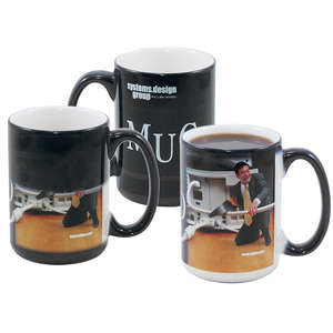 Custom Promotional Mystique Full Color Stoneware Mug - 15 oz.