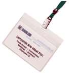 Logo Lanyards, Badges & Bracelets - Clear Badge Pouch Holder