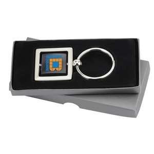 Square Swivel Key Ring 