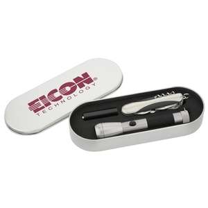 Custom Promotional Multi-Function Knife & Flashlight Set