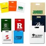 Promotional Real Estate - Fold Over Die Cut Handle Plastic Bag - 20" x 20" x 5"