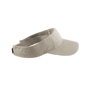 Authentic Pigment Direct Dyed Cotton Twill Visor Gray, Stone