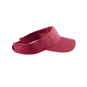 Authentic Pigment Direct Dyed Cotton Twill Visor Chili