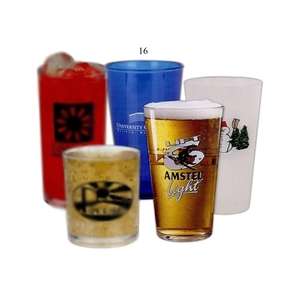 Molded Plastic Pint Glass - 16 oz. 