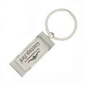 Custom Promotional Nickel With Contoured Rectangular Nameplate