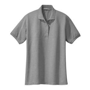 Port Authority Ladies Silk Touch Sport Shirt Gray, Cool