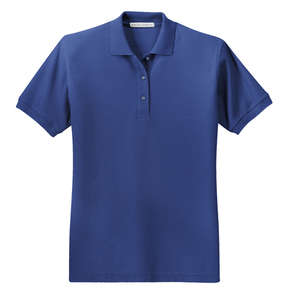 Port Authority Ladies Silk Touch Sport Shirt Blue, Mediterranean