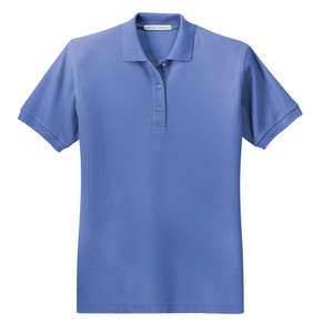 Port Authority Ladies Silk Touch Sport Shirt Blue, Ultramarine