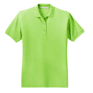Port Authority Ladies Silk Touch Sport Shirt Green, Lime