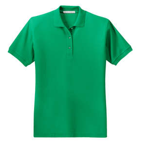 Port Authority Ladies Silk Touch Sport Shirt Green, Kelly