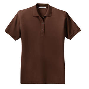 Port Authority Ladies Silk Touch Sport Shirt Coffee