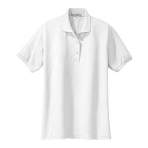 Port Authority Ladies Silk Touch Sport Shirt White