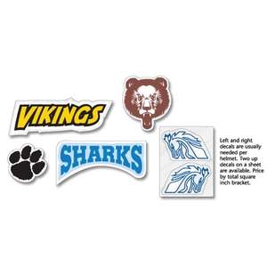 Custom Promotional White CONFORMcal Helmet Decal - 6 to 10 Sq. In.