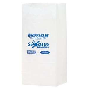 Custom Promotional White Paper Snack Bag - #4 Size