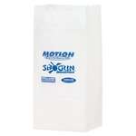 Logo Paper Bags - White Paper Snack Bag - #4 Size