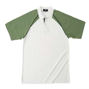 Raglan Color Block Jersey Polo Shirt