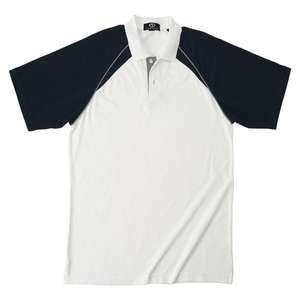 Raglan Color Block Jersey Polo Shirt