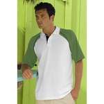 Custom Golf & Polo Shirts - Raglan Color Block Jersey Polo Shirt