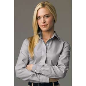 Custom Promotional Womens Executive No-Iron Royal Oxford Shirt