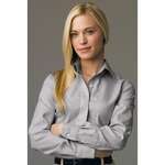 Business Women's Dress Shirts - Womens Executive No-Iron Royal Oxford Shirt
