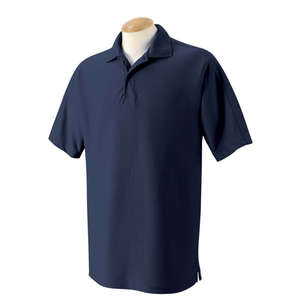 Izod Men's Performance Golf Pique Polo Shirt Blue, Chrome