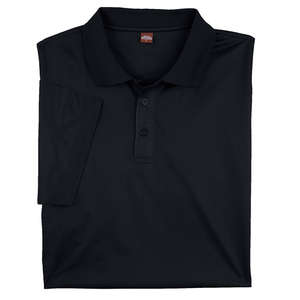 Harriton Men's Polytech Polo Shirt Black