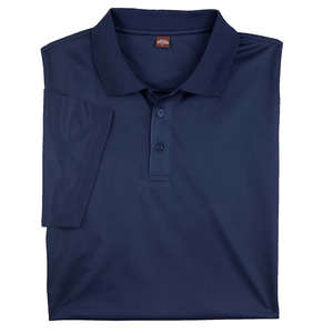 Harriton Men's Polytech Polo Shirt Blue, Navy