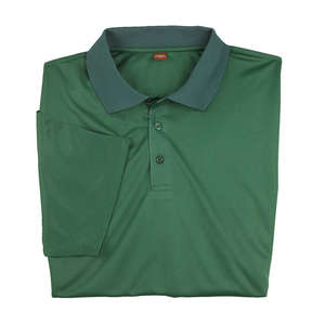 Harriton Men's Polytech Polo Shirt Green, Dark