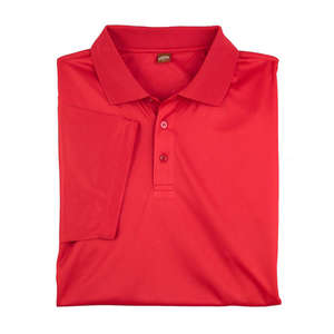 Harriton Men's Polytech Polo Shirt Red