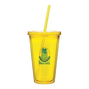 Spirit Acrylic Tumbler with Straw - 16 oz.