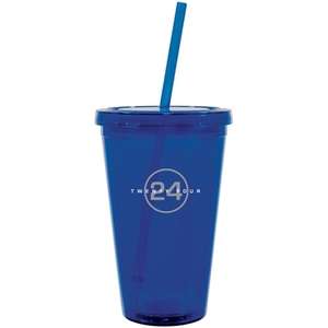 Spirit Acrylic Tumbler with Straw - 16 oz.