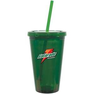 Spirit Acrylic Tumbler with Straw - 16 oz.