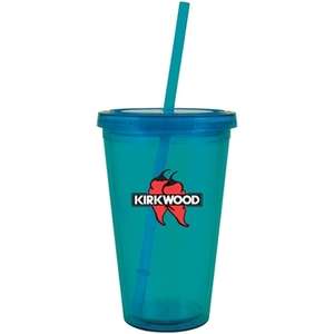 Spirit Acrylic Tumbler with Straw - 16 oz.