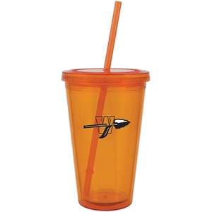 Spirit Acrylic Tumbler with Straw - 16 oz.