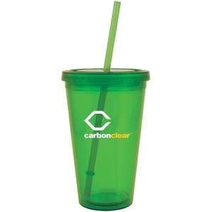 Spirit Acrylic Tumbler with Straw - 16 oz.