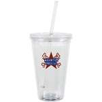 Customized Promotional Products - Spirit Acrylic Tumbler with Straw - 16 oz.