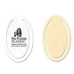 Oval Shaped Bookmark 