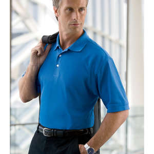 Devon and Jones Men's Pima Pique Short-Sleeve Polo Shirt