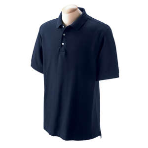 Devon and Jones Men's Pima Pique Short-Sleeve Polo Shirt Blue, Navy