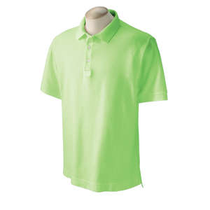 Devon and Jones Men's Pima Pique Short-Sleeve Polo Shirt Green, Lime