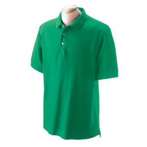 Devon and Jones Men's Pima Pique Short-Sleeve Polo Shirt Green, Augusta