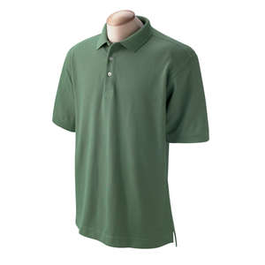 Devon and Jones Men's Pima Pique Short-Sleeve Polo Shirt Dill
