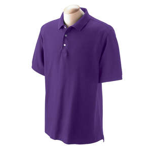 Devon and Jones Men's Pima Pique Short-Sleeve Polo Shirt Purple
